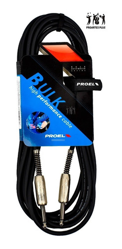 Cable Instrumento Proel Bulk100lu5 5mt Guitarra Bajo Piano