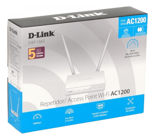 Punto De Acceso D-link Ac1200 Dap-1665 Dual Band Clickbox