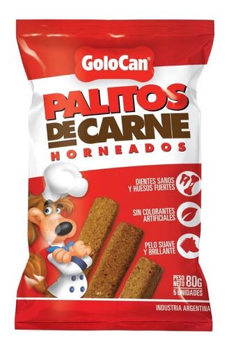 Golocan Snack Palitos Carne Horneados X80gs X 5unid