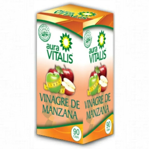 Vinagre De Manzana 90 Caps. Aura Vitalis .agro Servicio.