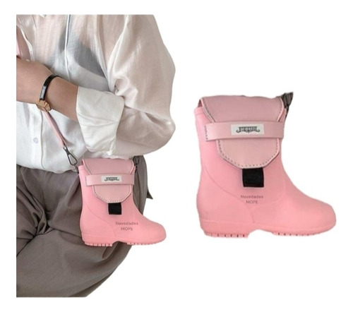 Bolsa En Forma De Bota De Lluvia + Impermeable Cool & Chic