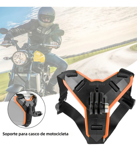 Soporte Para Casco Cámaras Deportivas Gopro / Akaso, Etc