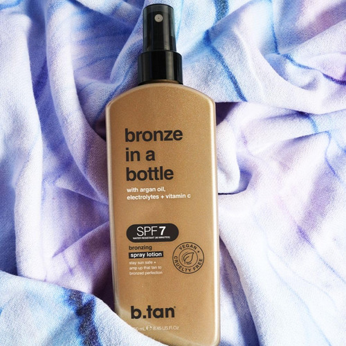 Loción Bronceadora En Aerosol B.tan Bronze Con Spf 7 250 Ml