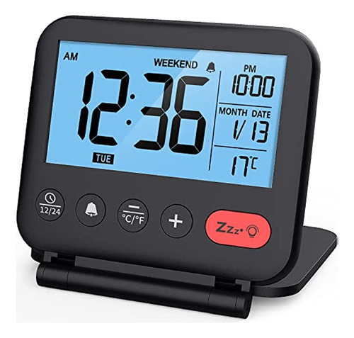 Noklead Digital Travel Alarm Clock Para La Oficina Del Dormi