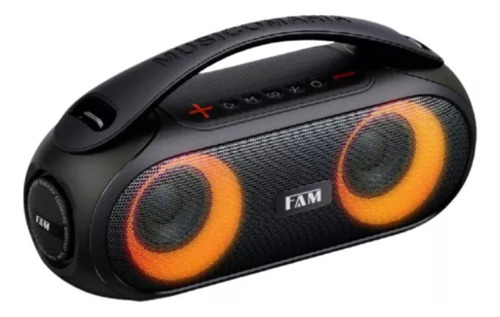 Caixa De Som Bluetooth 5.1 40W Fam Tws FM Ultra Bass