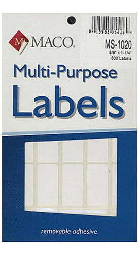 Etiqueta - Maco Multi-purpose Handwrite Labels - 5/8 In. X 1