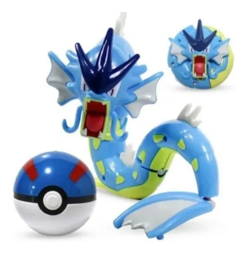 Imagem 3 de 5 de Brinquedo Boneco Pokemon Gyarados Entra Na Pokebola Anime