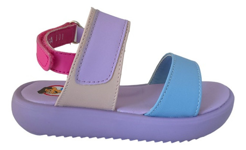 Sandalias Niña Velcro Plataforma Chabelo C469-a Rosa Lavanda