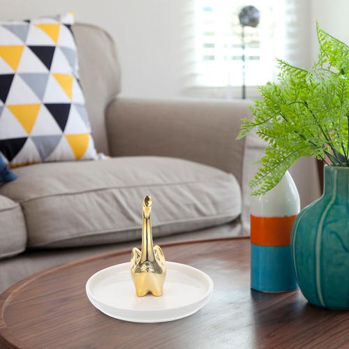 Bandeja Para Joyas Con Diseño De Elefantes Bebés Con Decorac