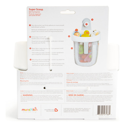 Almacenamiento De Juguetes De Baño Colgantes Munchkin, Secad
