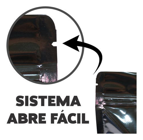1000 Saquinhos Stand Up Metal Transparente 10x15 Fecho Zip