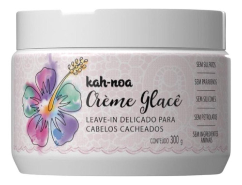 Leave-in Delicado Cabelos Cacheados Creme Glace Kah Noa 300g