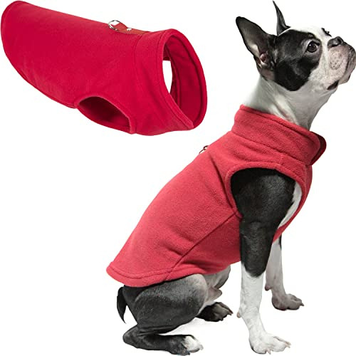 Gooby Chaleco Polar Para Perro, Color Rojo, Mediano, Chaquet