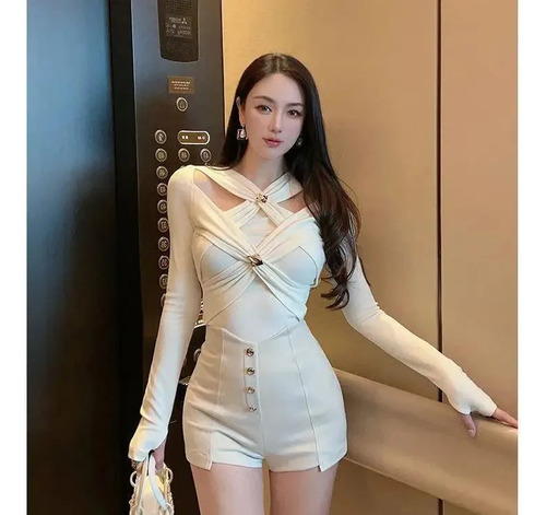 Elegante Camiseta Sin Mangas Con Cuello En V Para Mujer