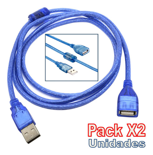 Cable Extension Filtro Usb 2.0 Macho Hembra 3mt