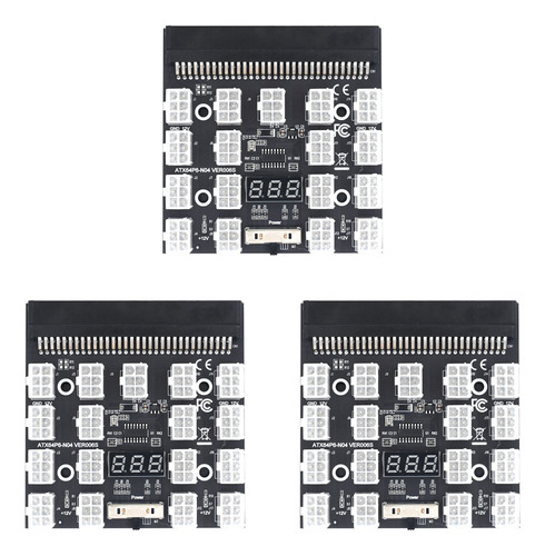 3x Breakout Board, 17 Puertos, 6 Pines, Módulo De Alimentaci