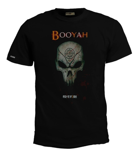 Camiseta Free Fire Booyah Calavera Video Juego Bto