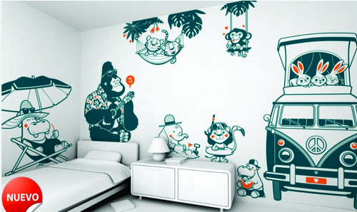 Vinilos Decorativos Pared Infantiles Kit Playa Nuevo Modelo