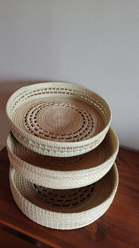 Bandejas De 30cm X 6cm De Alto Natural