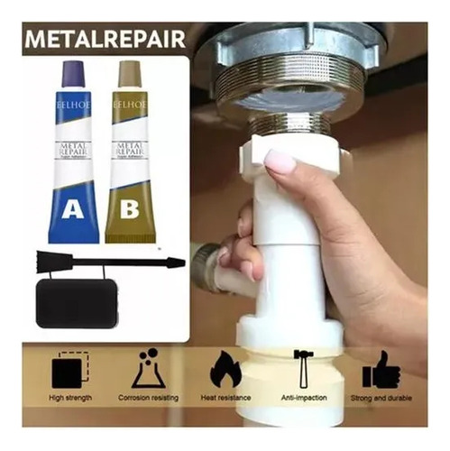 3super Cola Welding Metal Plástico Alumínio Aço Inoxidável S