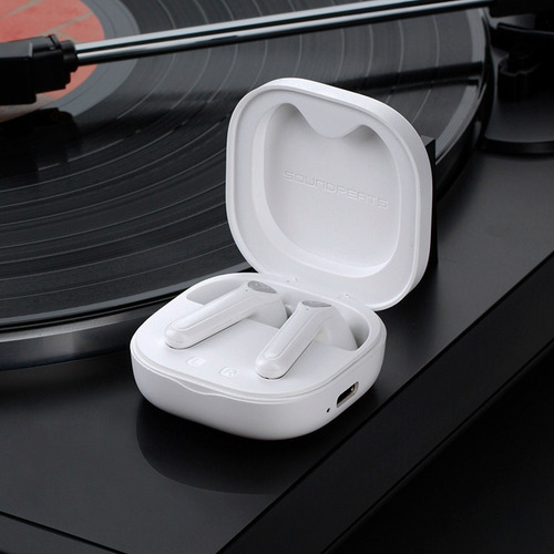 Imagen 9 de 11 de Auriculares in-ear gamer inalámbricos Soundpeats TWS TrueAir 2 white con luz LED