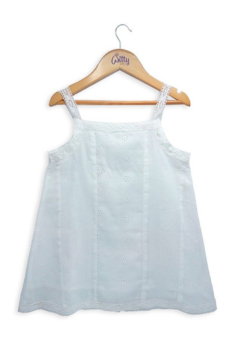 Blusa Para Muñeca Verano Eterno Broderie 45 Cm Witty Girls