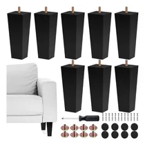 Comprar Juego De 8 Patas Cuadradas De Madera Maciza Para Sofá Y Mueb