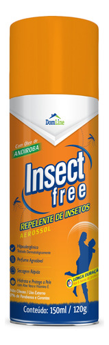 Repelente De Insetos Aerossol Insect Free Spray 150ml