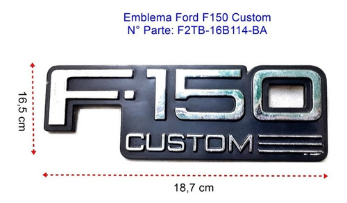 Emblema Ford F150 Custom (1)