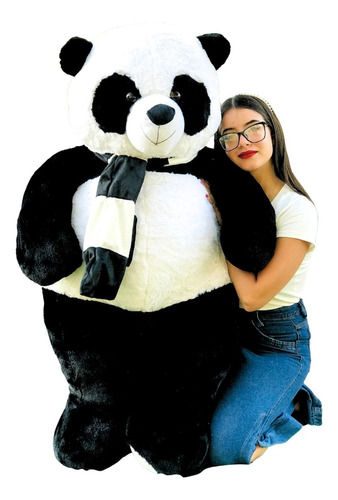Urso De Pelúcia Panda 140 Cm Cheio E Gigante