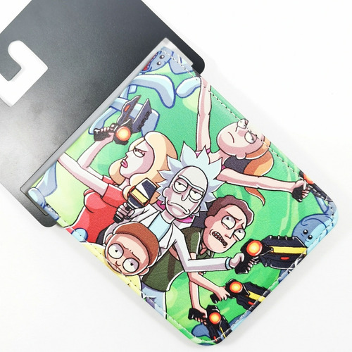 Nueva Cartera Rick Y Morty Caricatura Pickle Rick +envío 