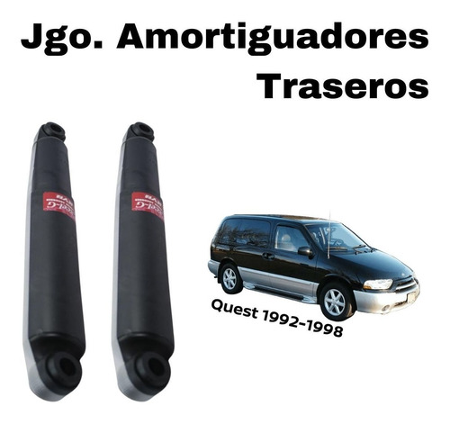 Rear Shock Absorbers Nissan Quest 2001 Kyb