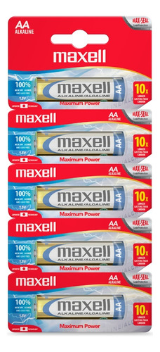 Pilas Alcalinas Aa Blister De 5 Unidades 1.5v Maxell