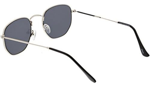 Zerouv - Gafas De Sol Hexagonales De Lentes Planas De Color