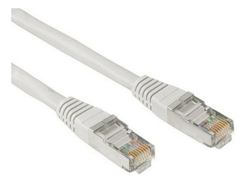 Cable Red Utp Cat 6 Lan 1.5mt Conector Funda Sellado Blanco