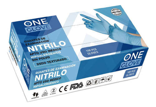 Guantes De Nitrilo Rosa Resistente Reforzado Caja X 100u