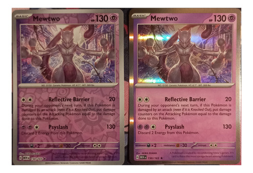 Mewtwo 150/165 151 Scarlet & Violet Carta Pokemon Tcg