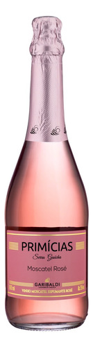 Espumante Brasileiro Rosé Primícias Moscatel Serra Gaúcha Garrafa 660mlPrimícias adega Garibaldi 660 ml