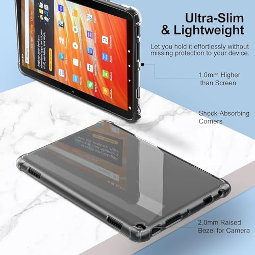 Funda Transparente Para Fire Hd 10 Tablet (2023) - Delgada,