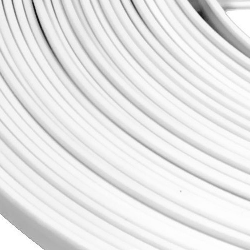 Imagen 2 de 8 de 25 Metros Varilla Chata Visillo Flexible Forrada Pvc Cortina