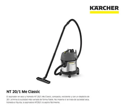 Karcher NT 20/1 ME Aspirador clásico de sólidos y líquidos