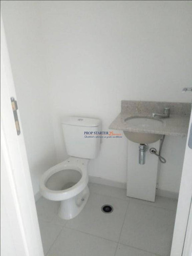 Imagem 7 de 8 de Conjunto Comercial Novo Para Alugar, 27 M², No Paraíso- Prop Starter Adm. Imóveis - Cj0030