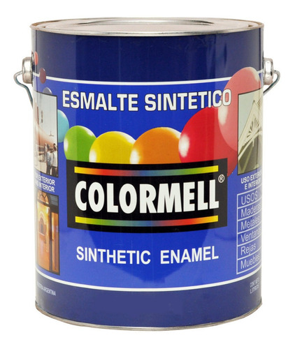 Esmalte Sintetico Venier Colormell Satinado/brillante 20l Color Blanco Satinado