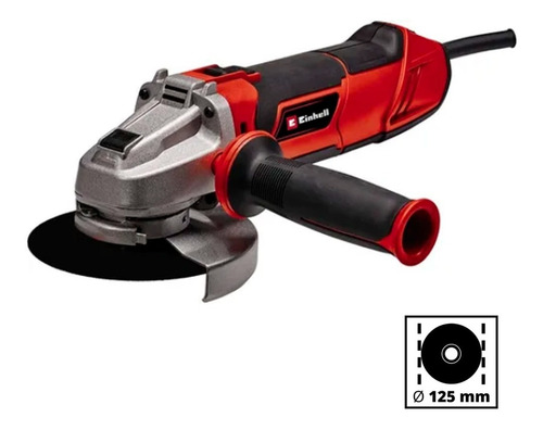 Imagen 1 de 8 de Amoladora Angular Einhell Vel Var 125 Mm 1100 Watts