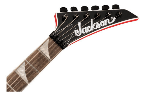 Jackson X Series Kelly Kex, Ferrari Red, guitarra elétrica, vermelha, material de escala, Laurel, orientação à direita