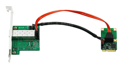 Tarjeta De Red Gigabit De Puerto Óptico Único Con Chip I210