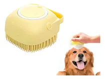 Comprar Cepillo Masajeador De Silicona Con Dispensador De Shampoo Para Mascotas Slim Company Perfecto Para Perros Y Gatos Baño De Limpieza Profunda, Masaje Relajante Y Cuidado Del Pelo Color Amarillo