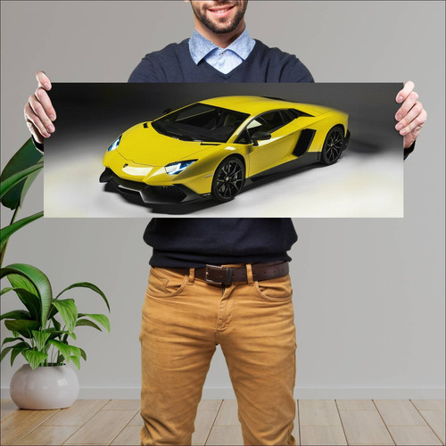 Cuadro 30x80cm Auto 2013 Lamborghini Aventador L 275