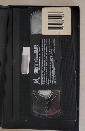 Filme Vhs Sobrevivendo Ao Jogo - Rutger Hauer E Ice T (Usado)