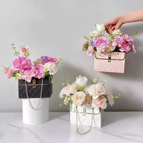 Cajas De Papel Para Ramos De Flores De 4 Piezas, Bolsas De P